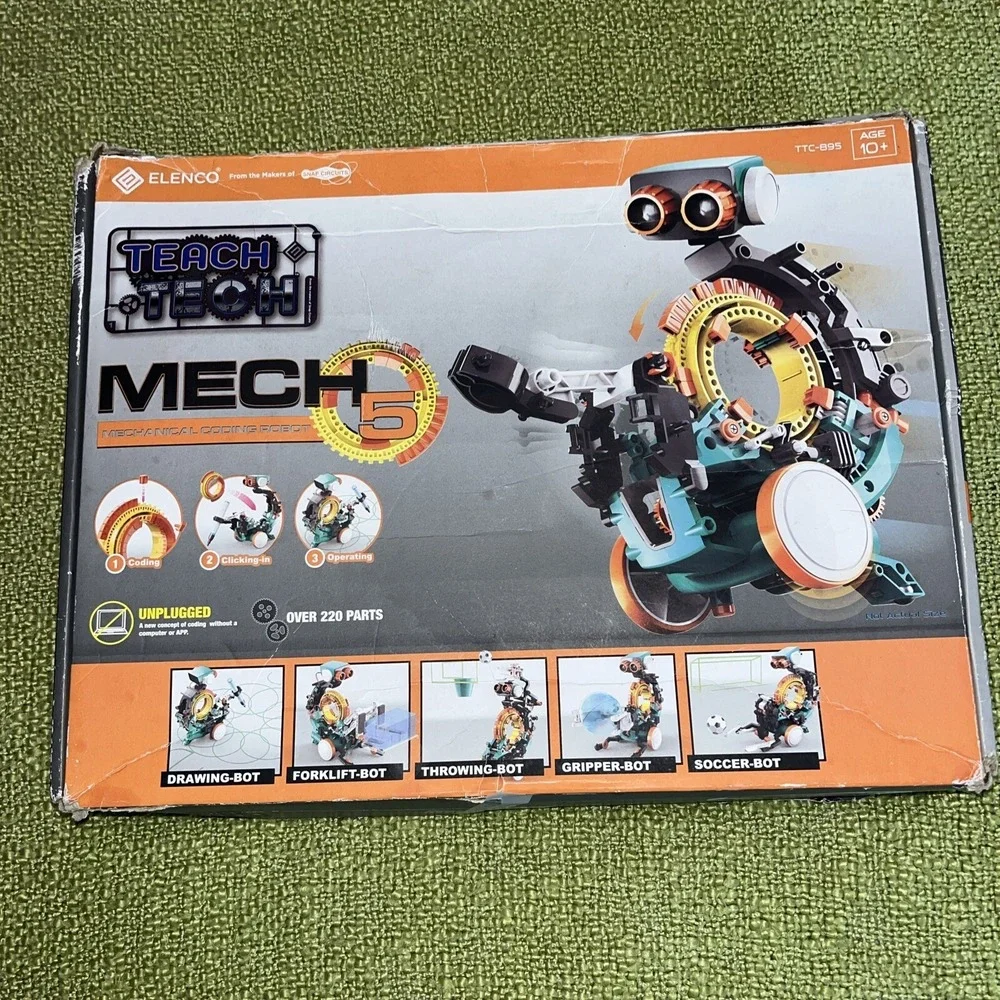 Elenco Teach Tech Mech 5 Mechanical Coding Robot‎ TTC-895